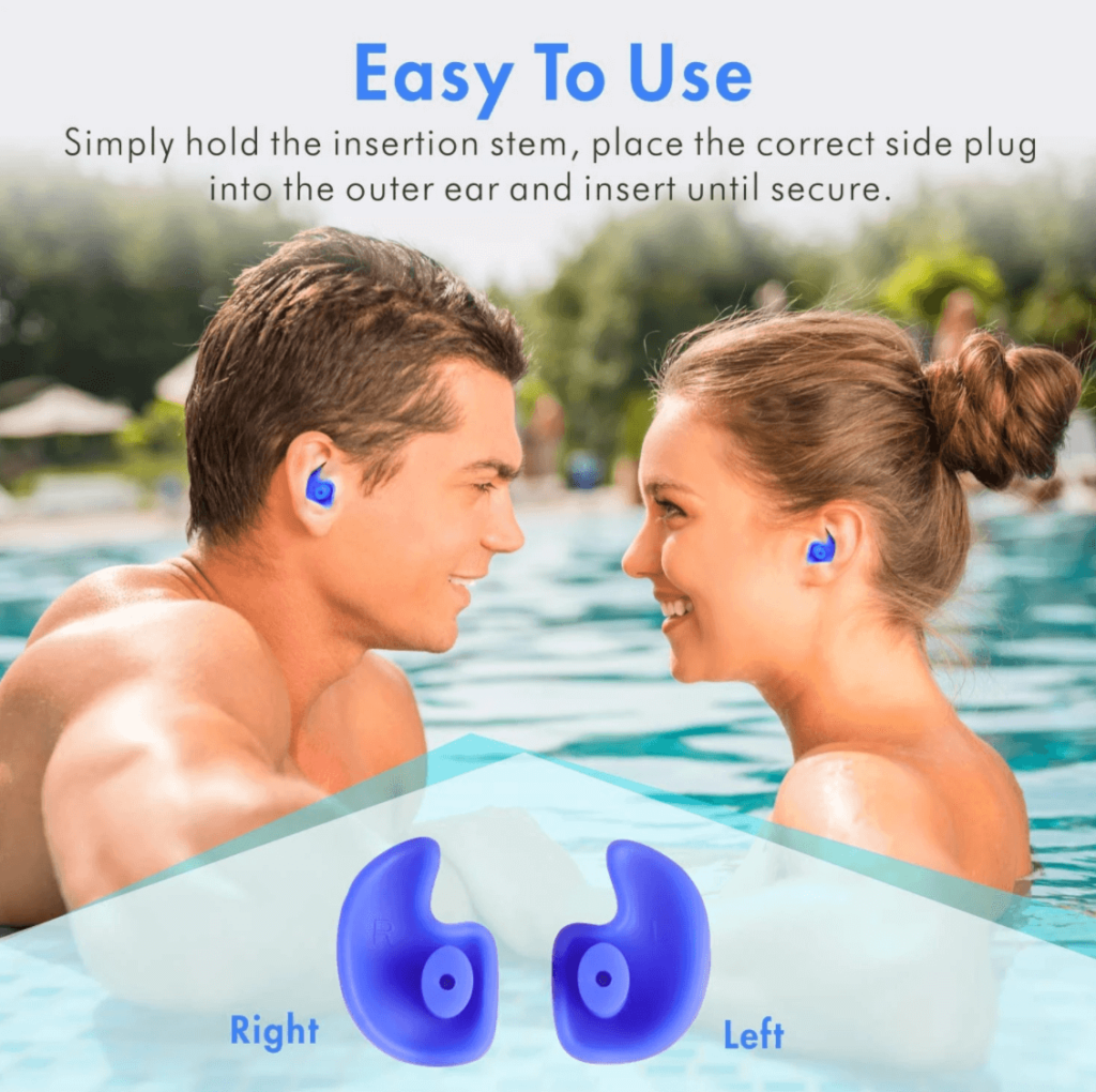 Precision Swimming Ear Plugs Pool Water Sports Safety Protection Clear or Smoke 