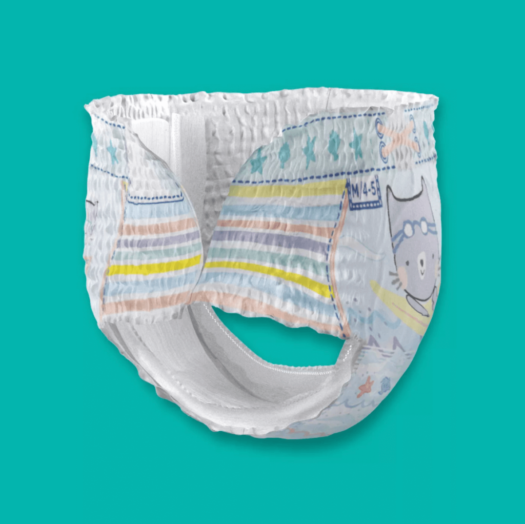 Best Disposable Diaper for Swimming: Pampers Splashers Disposable Swim Pants side