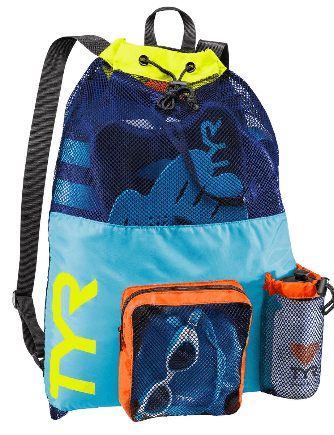 The Best Mesh Swim Bag: TYR Big Mess Mummy Backpack Multicolor