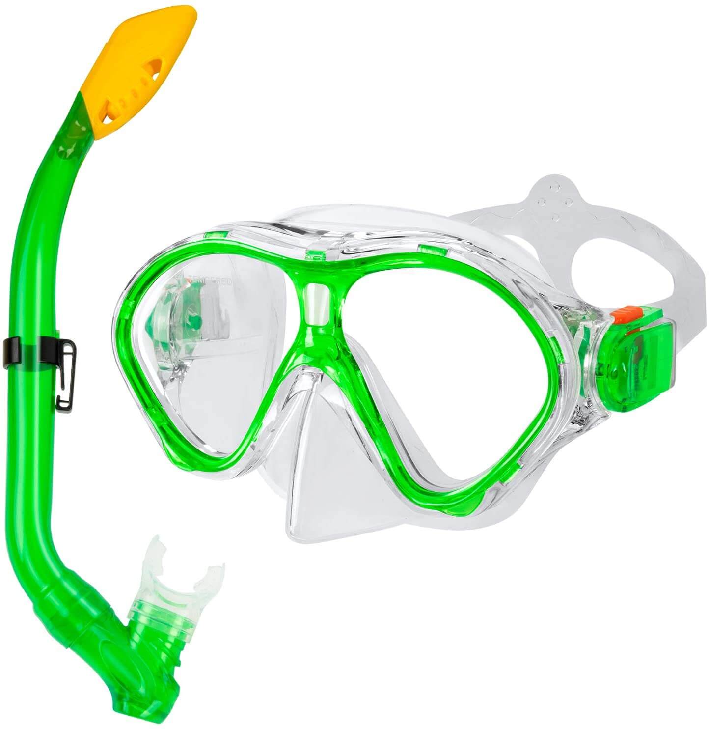 Best Kid's Snorkel Mask: Gintenco Kids Snorkel Set Green