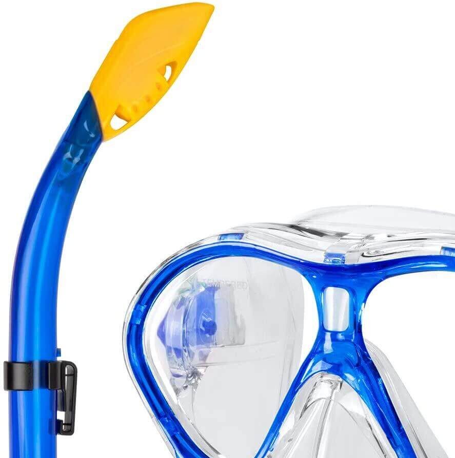Best Kid's Snorkel Mask: Gintenco Kids Snorkel Set Blue