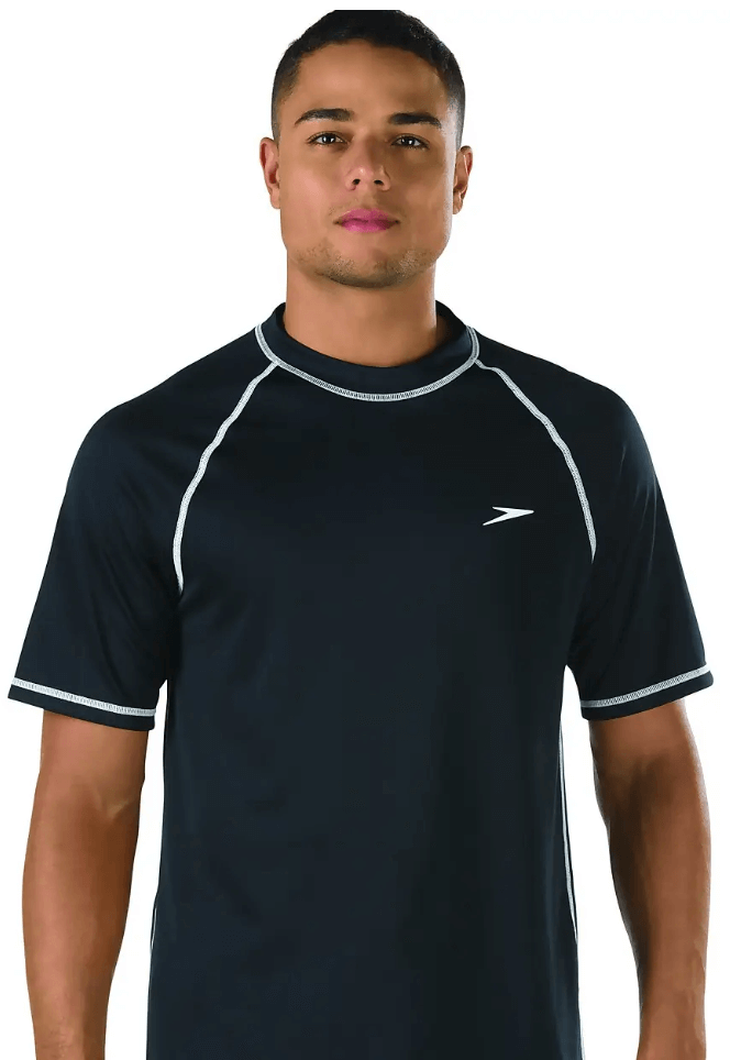 Best Men’s Overall Swim Shirt: Speedo Men's UV Swim Shirt Short Sleeve