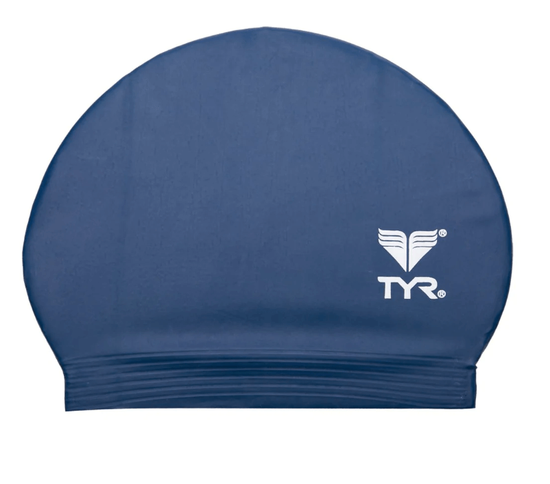 TYR Latex Swim Cap blue