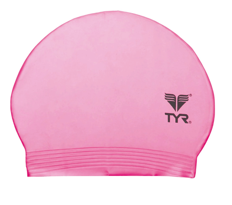 TYR Latex Swim Cap pink